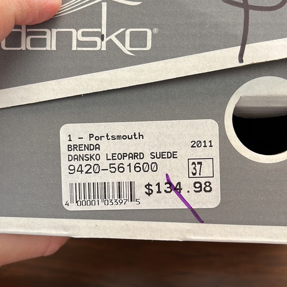 NWT! Dansko Leopard Suede Clog. Women’s size 37. - Picture 7 of 8